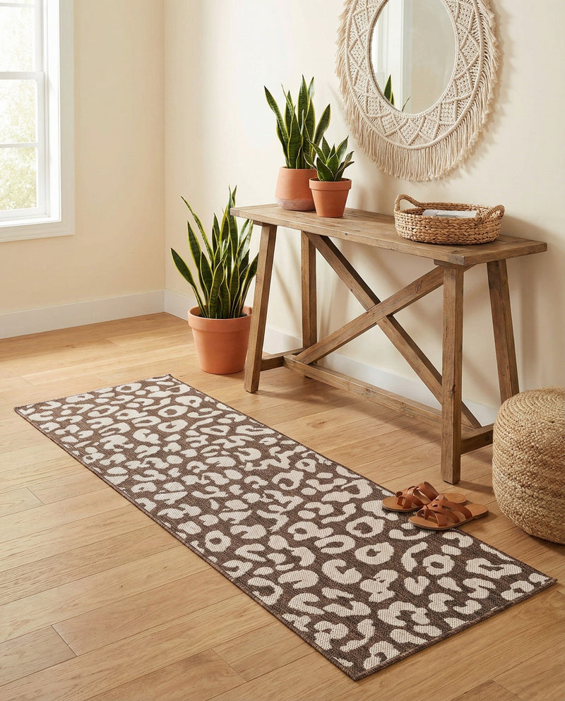 Savannah Escape Collection Area Rug -  Amazon (Brown) Runner Brown  lifestyle 26