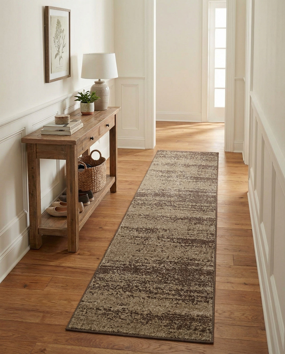 Studio Haven Collection Area Rug -  Gallery (Brown) Runner Brown  lifestyle 89