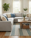 Urban Oasis Rugs Collection Area Rug -  District (Light Gray) Rectangle Light Gray  lifestyle 11