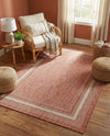 Terrace Fringe Collection Area Rug - Veranda (Rust Red) Rectangle Rust Red  lifestyle 4