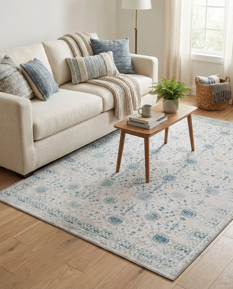 Heritage Elegance Collection Area Rug -  Chatsworth Rectangle Ivory  lifestyle 30