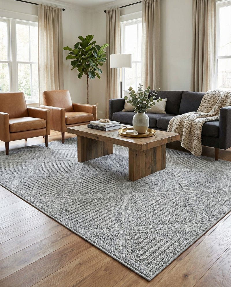 Savannah Pergola Collection Area Rug -  Eden Rectangle Light Gray  lifestyle 38
