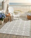 Seaside Haven Rugs Collection Area Rug - Sapphire (Gray) Rectangle Gray  lifestyle 21
