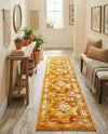 Riviera Elegance Collection Area Rug -  Menton (Orange) Runner Orange  lifestyle 51