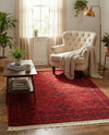 Samarkand Elegance Collection Area Rug -  Samanid Rectangle Red  lifestyle 4