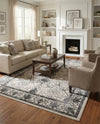 Horizon Collection Area Rug -  Sierra Rectangle Ivory and Gray  lifestyle 22