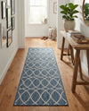 Savannah Pergola Collection Area Rug -  Pavilion (Blue) Runner Blue  lifestyle 52
