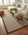 Terrace Fringe Collection Area Rug - Oceanside Rectangle Brown  lifestyle 42