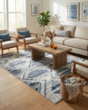 Marrakech Mosaic Collection Area Rug -  Atlas Rectangle Blue Gray  lifestyle 6