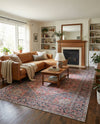 Heritage Elegance Collection Area Rug -  Alhambra Rectangle Red  lifestyle 19