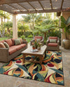 Seaside Blooms Collection Area Rug -  Tivoli Rectangle Multi  lifestyle 26