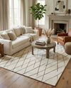 Sahara Berber Wool Collection Area Rug - Marrakesh Rectangle Pure Ivory  lifestyle 16