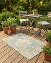 Seaside Blooms Collection Area Rug -  Shalimar Rectangle Soft Blue  lifestyle 16