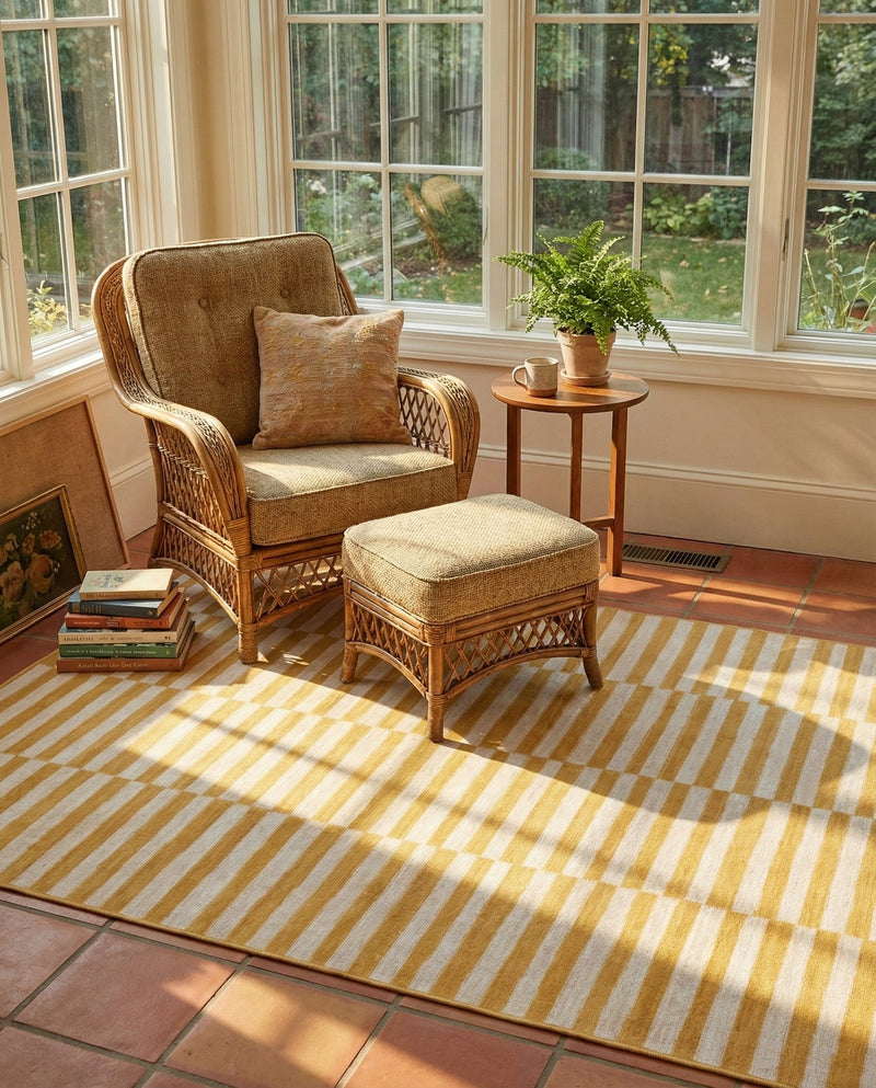 Soho Elegance Collection Area Rug -  Hudson (Yellow) Rectangle Yellow  lifestyle 19