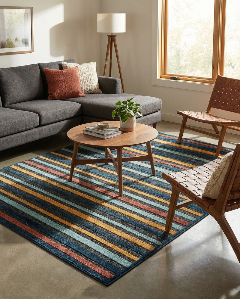 Caribbean Terrace Collection Area Rug -  Martinique Rectangle Charcoal  lifestyle 22