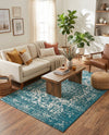 Georgetown Rugs Collection Area Rug - Dupont (Turquoise) Rectangle Turquoise  lifestyle 10