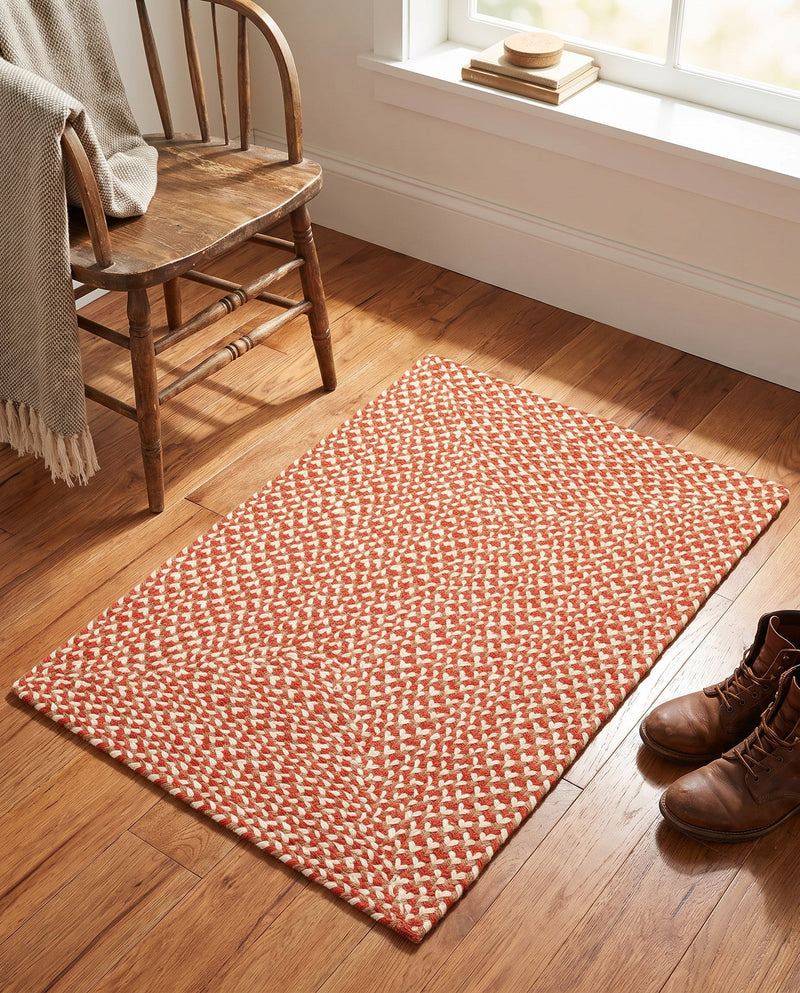 Highland Woven Jute Collection Area Rug - Glenmore (Rust Red) Rectangle Rust Red  lifestyle 16