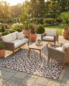 Savannah Escape Collection Area Rug -  Amazon (Brown) Rectangle Brown  lifestyle 11