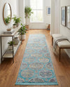 Arcadia Rugs Collection Area Rug -  Atlantis (Blue) Runner Blue  lifestyle 49