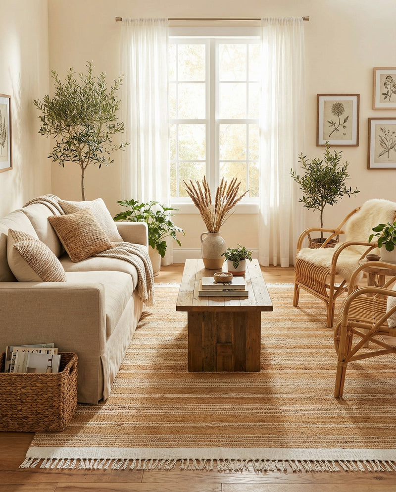 Marina Collection Area Rug - Marina Rectangle Natural  lifestyle 76