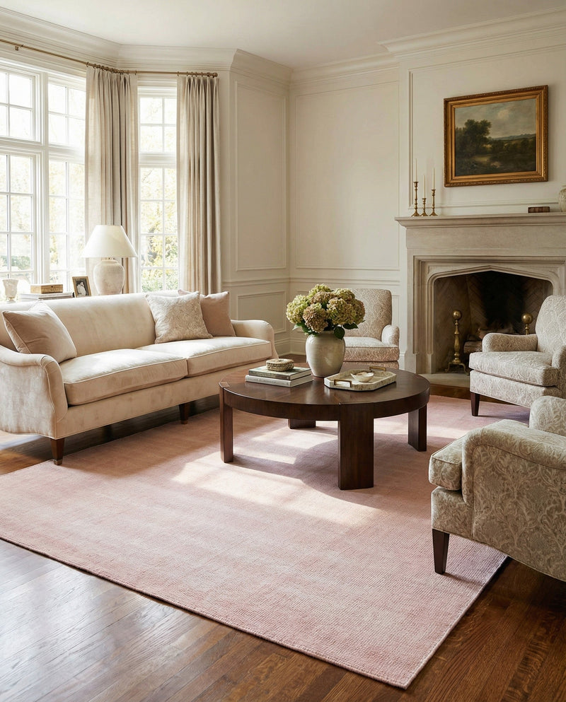 Berkshire Estate Collection Area Rug - Windsor (English Rose) Rectangle English Rose  lifestyle 12