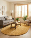 Alpine Plush Collection Area Rug -  Cortina (Sun Yellow) Oval Sun Yellow  lifestyle 26