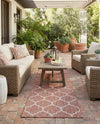 Savannah Pergola Collection Area Rug - Arbor (Rust Red) Runner Rust Red  lifestyle 58
