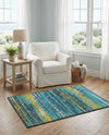 Seaside Haven Rugs Collection Area Rug -  Sandbar Rectangle Multi.Blue  lifestyle 3
