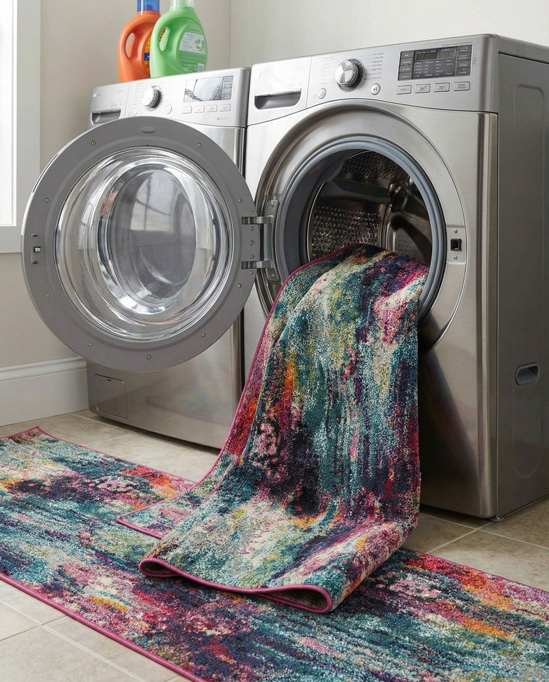 Chromatic Oasis Collection Area Rug -  Oasis Runner Multi  lifestyle 72