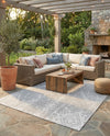 Desert Nomad Terrace Collection Area Rug - Sahara (Gray) Rectangle Gray  lifestyle 20