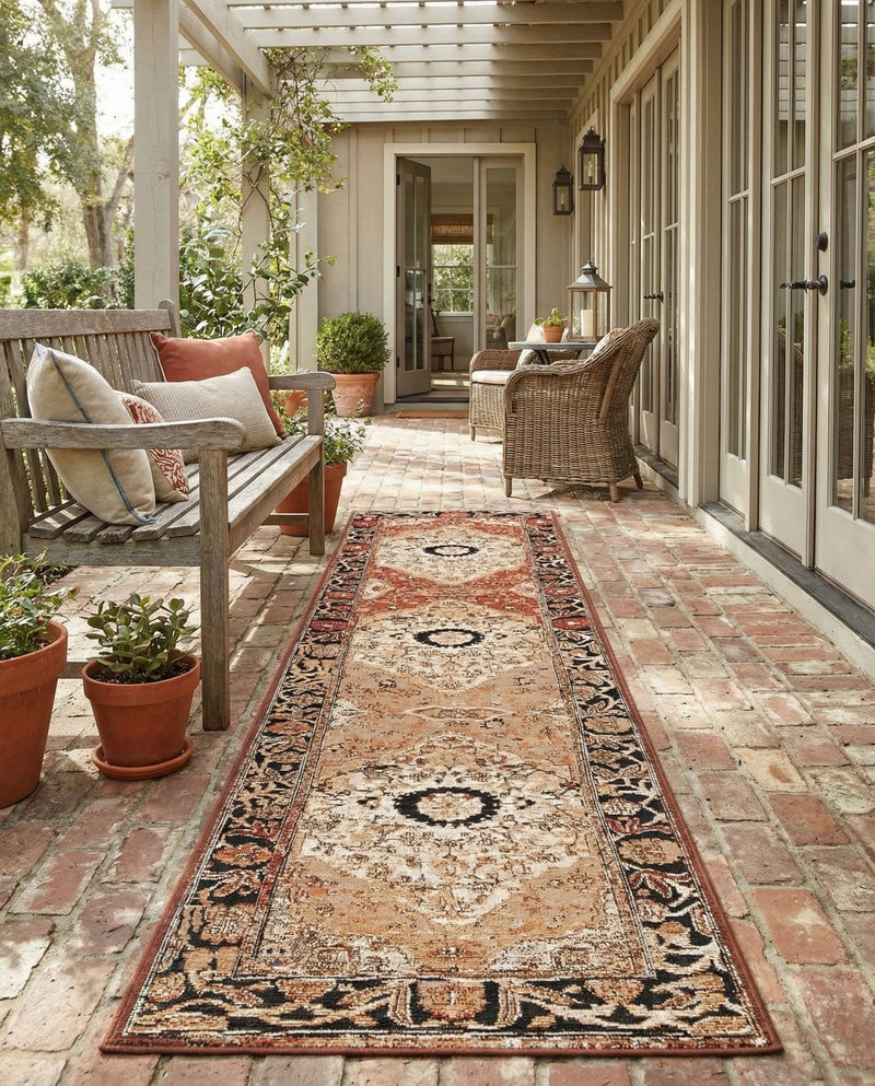 Patio Heritage Collection Area Rug -  Gazebo Runner Multi  lifestyle 79