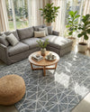 Garden Maze Retreat Collection Area Rug -  Arborlane Rectangle Gray  lifestyle 32