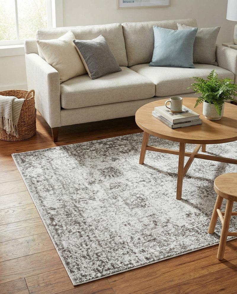 Riviera Elegance Collection Area Rug - Antibes (Gray) Rectangle Gray  lifestyle 19