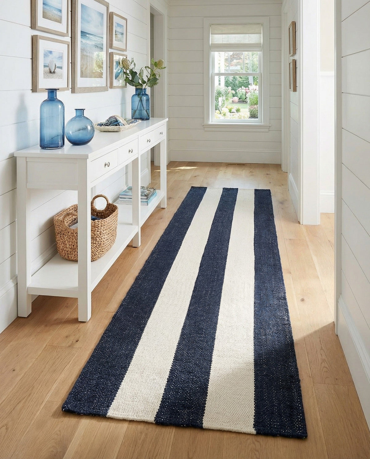 Martha's Vineyard Blueprints Collection Area Rug - Edgartown Runner Nautical Navy  lifestyle 169