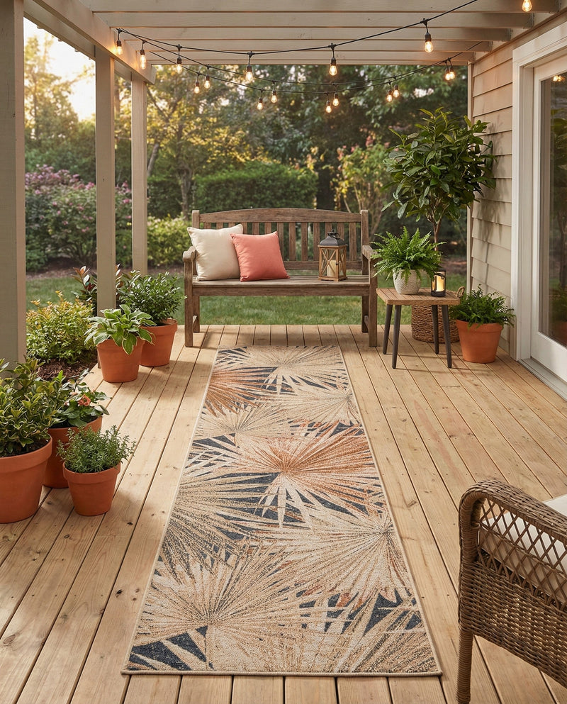 Seaside Blooms Collection Area Rug -  Avalon Runner Multi  lifestyle 53