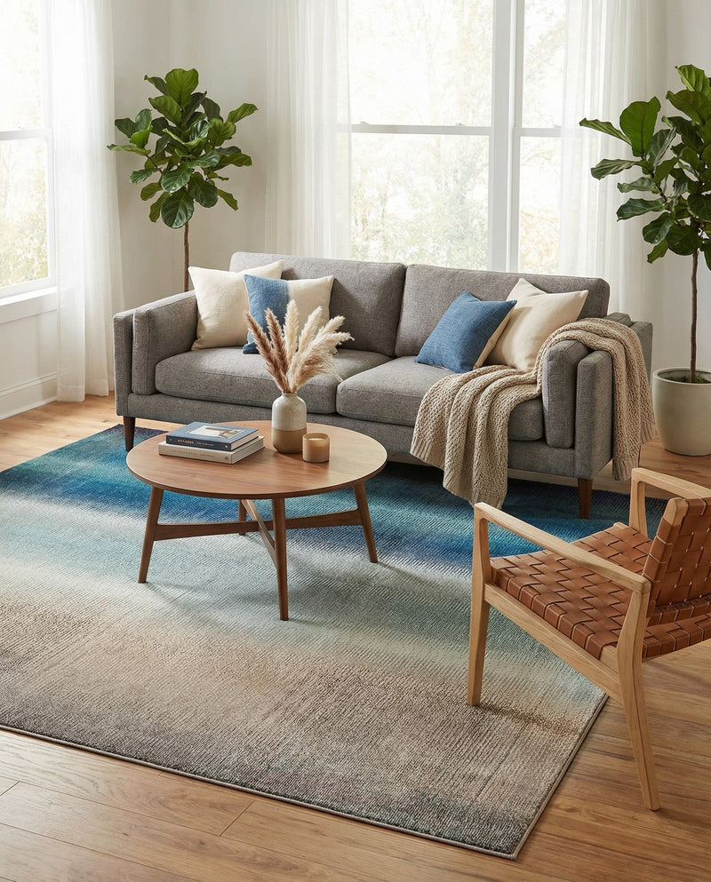 Marrakesh Elegance Collection Area Rug -  Agadir Rectangle Blue  lifestyle 9