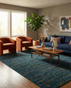Caribbean Cove Collection Area Rug -  Lucia Rectangle Navy Blue  lifestyle 14