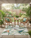 Seaside Blooms Collection Area Rug -  Tropic Rectangle Multi  lifestyle 4