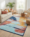 Caribbean Terrace Collection Area Rug - Antigua Rectangle Gray  lifestyle 14