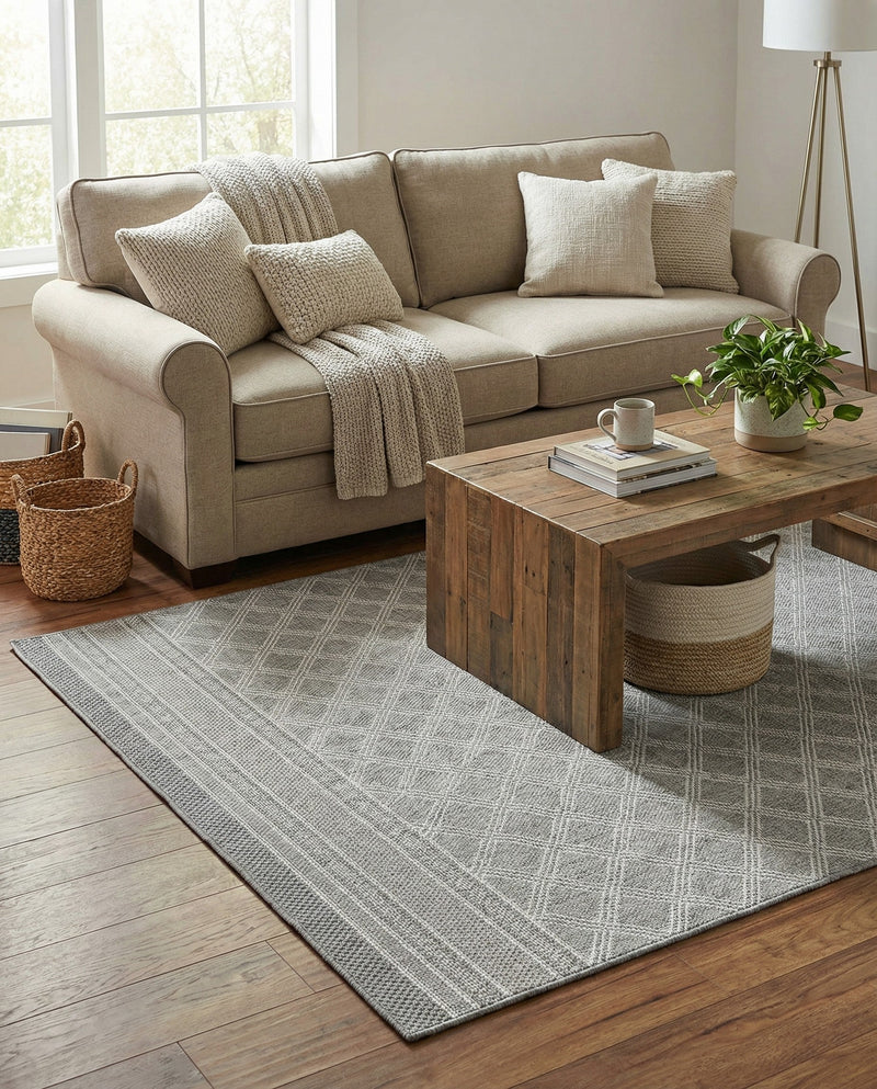 Savannah Pergola Collection Area Rug - Savannah Rectangle Gray  lifestyle 29