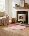 Thar Cotton Collection Area Rug - Jaisalmer (Rose) Hearth Rose  lifestyle 53