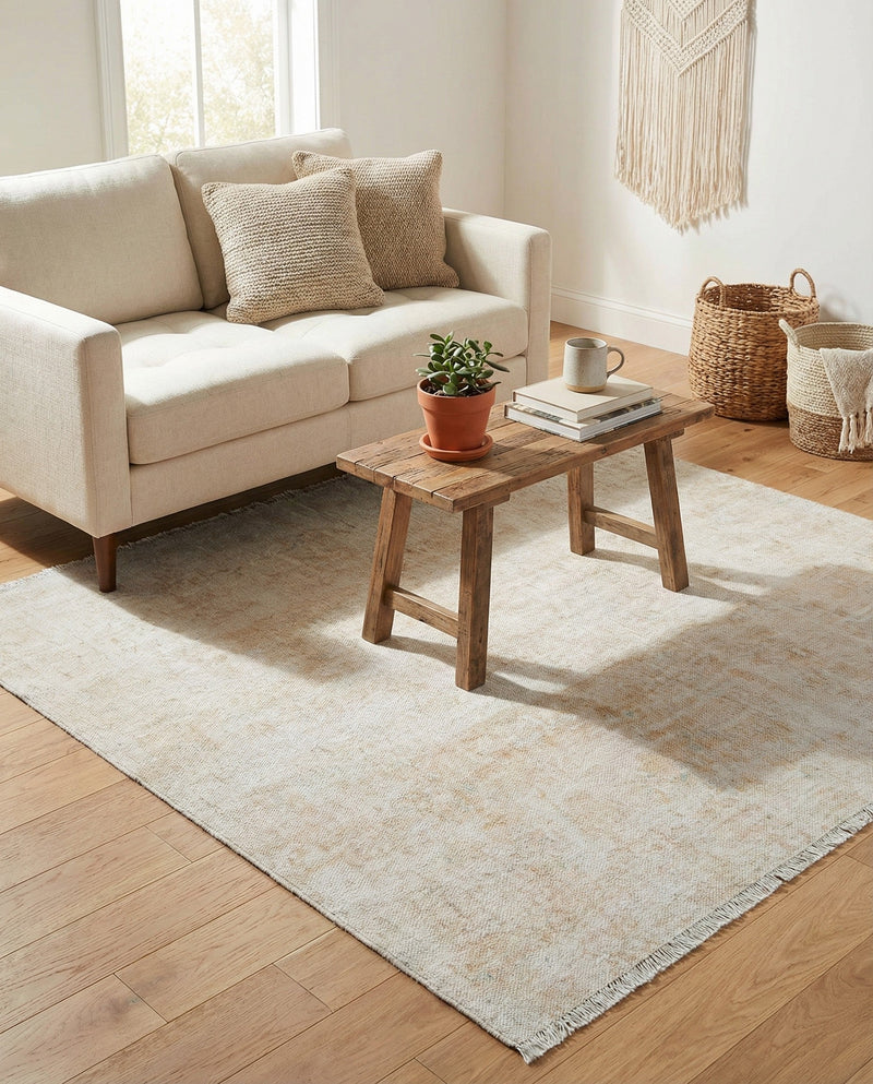 Bazaar Chic Collection Area Rug -  Agadir Square Ivory  lifestyle 46