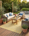 Urban Oasis Rugs Collection Area Rug -  Boulevard (Yellow and Aqua) Square Yellow and Aqua  lifestyle 21