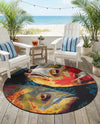 Seaside Haven Rugs Collection Area Rug -  Harbor Round Multi  lifestyle 70