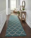 Savannah Pergola Collection Area Rug - Arbor (Teal) Runner Teal  lifestyle 34
