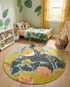 Wonder Tykes Collection Area Rug -  Dynamo Round Multi  lifestyle 46