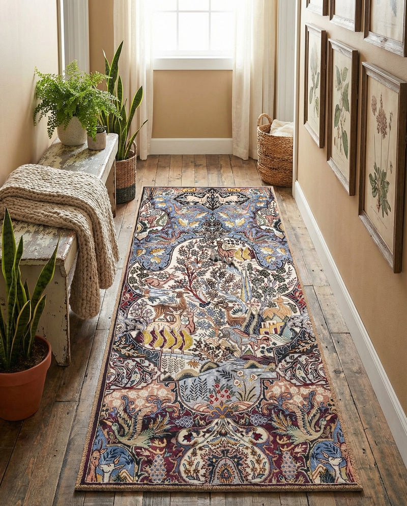 Heritage Elegance Collection Area Rug -  Louvre Runner Multi  lifestyle 31