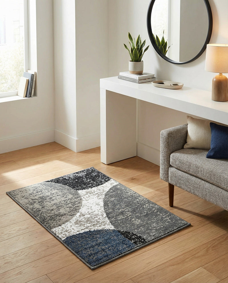 Copenhagen Edge Collection Area Rug -  Amager Rectangle Multi  lifestyle 11