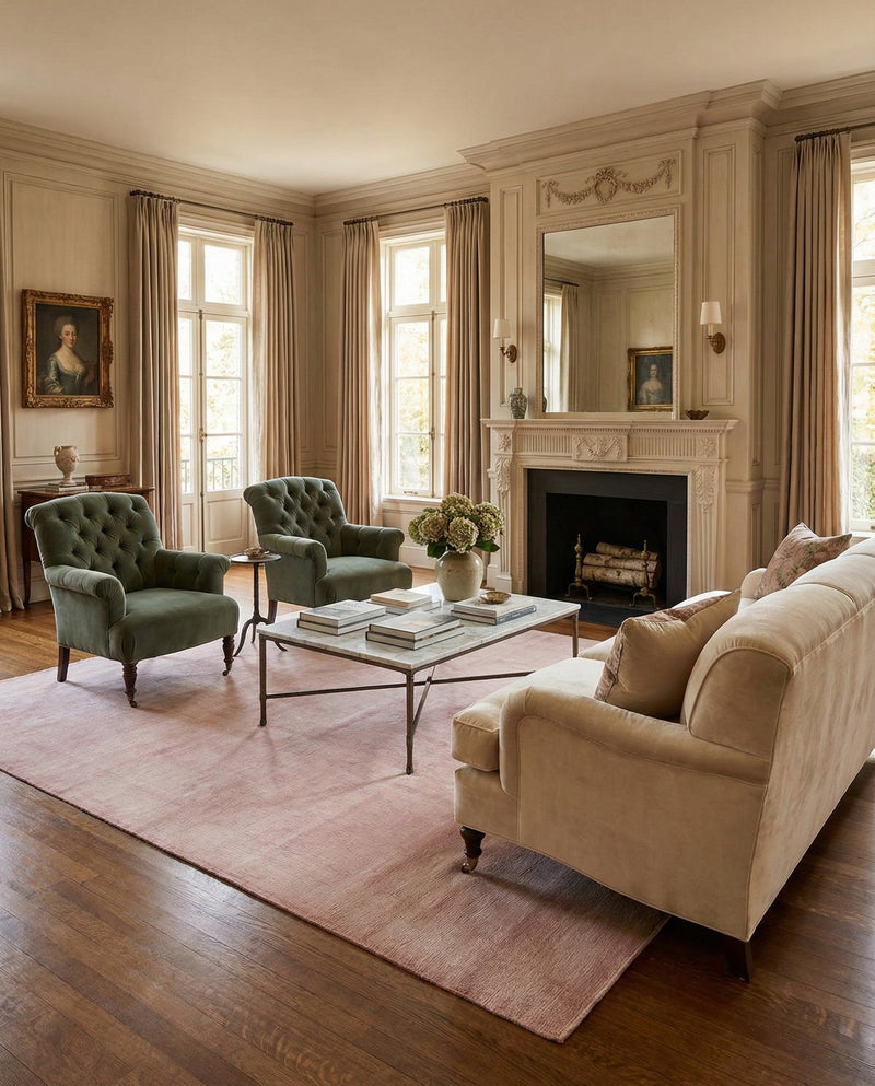 Berkshire Estate Collection Area Rug - Windsor (English Rose) Rectangle English Rose  lifestyle 19