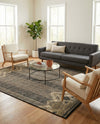 Urban Terrace Collection Area Rug -  Loft Rectangle Charcoal  lifestyle 23